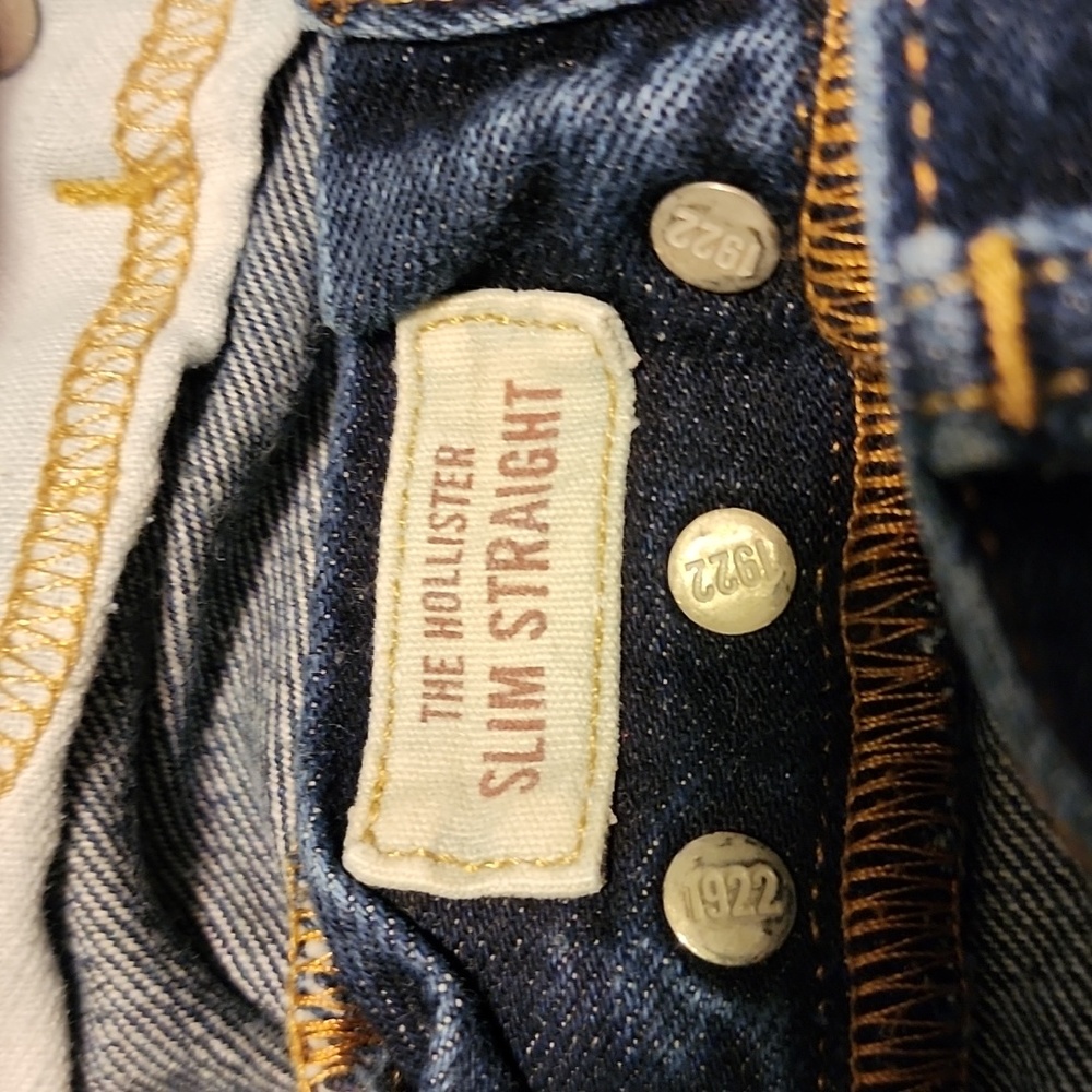 Hollister Deep Indigo Blue Denim Jeans